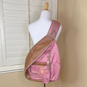 Hello Kitty Pink and Brown Crossbody Bag